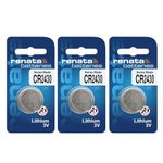 Imaginea Battery Compatible with Renata CR2430 Lithium Coin Cell Battery 3V, Swiss Made Type C Battery Suitable for Key fobs, Scales Wearables & Medical Devices Fresh Stock (Pack of 3)