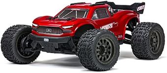 ARRMA RC Truck 1/10 VORTEKS 4X2 Boost MEGA 550 Brushed Stadium Truck RTR (Batteries and Charger Not Included), Red, ARA4105V4T1