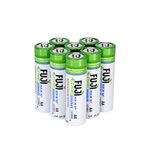 Fuji Enviromax AA Super Alkaline LR6 Batteries - Eco-Friendly, Long Lasting, Powerful, No Harmful PVC & Heavy Metals Used – (8 Pack)