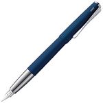 Lamy studio imperialblue - Fountain Pen in elegant metal body - steel nib, partially platinum-plated & in nib size F - incl T 10 blue ink cartridge