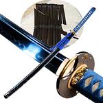 OKSs Real Katana Hand Forged with High Carbon Steel Handmade Full Tang Sharp Blade Japanese Samurai Sword¡­