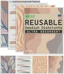 Eparé Swedish Dish Cloths for Kitchen - 8 Pack Absorbent Swedish Washcloths - Disposable Dish Cloths for Washing Dishes - Washable Swedish Dish Clothes - Swedish Sponge Cloths Kitchen Reusable