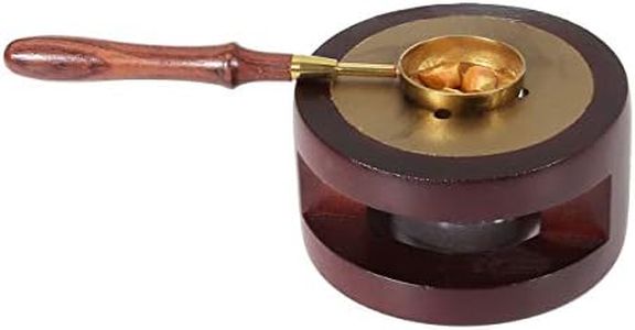 Seal Wax Melting Furnace Tool, Yoption Rose Wood Wax Seal Warmer with Melting Spoon Kit Wax Sticks Beads Melting Furnace Tool Stove Pot (Seal Wax Melting Furnace#2)