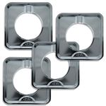 Range Kleen SGP-400 Chrome Square Range Pan / Yellow Label (4-PACK)