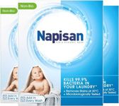 Napisan Non Bio Stain Remover Powder, 800g, Pack of 3, Kills 99.9% Bacteria in Your Laundry for a More Hygienic Wash, Disinfectant & Stain Remover Even at 30°C, 78 Washes