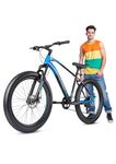 CRADIAC - Black Ninja 7 Speed Geared Cycle | 26 * 2.35T Mountain Bike | Disc Brake| Suspension Frok | High Performance Hightensile Steel Frame | for 15+ Years Boys/Men/Girls