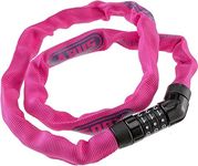 ABUS Steel-O-Chain 4804C chain lock - combination lock made of special steel - ABUS security level 3 - 75 cm - Pink