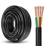 YDDECW 4 Way Trailer Wire - 14 Gauge 4 Conductor 100FT Heavy Duty Trailer Cable Extension Rv Trailer Wiring Cord Insulated 14/4 Cable for Rv Trailer and Automotive