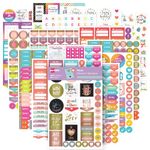 Avery Planner Stickers, 1682 Stickers, 30 Sheets, Unique Designs & Materials, Organize Planners, Bullet Journals & Calendars -Mom Variety Pack (6780)