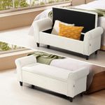 Oikiture Storage Ottoman 118.5 x 42