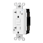 Amazon Basics Weather-Resistant GFCI Receptacle with LED Indicator, 20 Amp