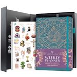 Legend Weekly Planner Premium – Undated 12-Month Weekly, Monthly & Budget Planner with Habit Tracker – Life Organizer for Time & Task Management, Goal Setting & Productivity – A5 Size (Dark Teal)