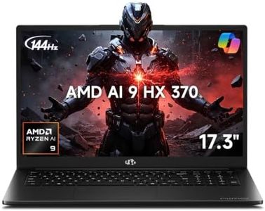 NIMO 17.3" Copilot+ AI Laptop, AMD Ryzen AI 9 HX 370 (Up to 5.1GHz), 64GB DDR5 RAM 1TB SSD, Radeon 890M, 144Hz FHD Display, 100W Fast PD, USB 4.0, Fingerprint, Win 11 Gaming Laptop with 2Y Warranty