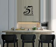 It's 5 O'CLOCK Somewhere ~ Wall Decal, Home Decor 13" X 14"