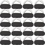 20 Pack Blindfold Eye Mask for Sleep Game Travel with Nose Pad (Black)