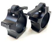 Chase Fitness Premium Quality Aluminum Locking Collar 2" Inch 50mm Olympic Dumbbell Barbell (Black)