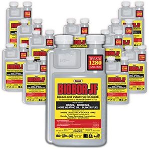 BIOBOR JF Diesel Fuel Additive: Highly Effective Fuel Biocide Supplement, Prevents Corrosion of Fuel Tanks, Increases Lubricity, Dual Phase Chemistry | 12 Pack - 16 Ounce, (BB16EZ12US)