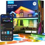 Govee Outdoor LED Strip Light, 10M RGBIC Outdoor Lights IP65 Waterproof, LED Strip for Garden, Eave, Garage, Music Sync and WiFi Voice Control, Smart App Control,Works with Alexa, Google Assistant