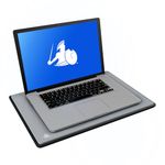 DefenderShield DefenderPad Laptop EMF Radiation Protection & Heat Shield by - EMF Blocker Lap Pad & 5G Protector Computer Lapdesk Compatible with up to 17 Laptop, Chromebook, MacBook (Gray)