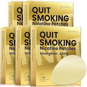 Biovikoting Quit Smoking Patches 42mg, High Dose Nicotine Patches for Heavy Smokers, Anti Smoking Patch Effective to Help Stop Smoking, Non-Smoking Patches, Quit Smoking Aid, 70 Count