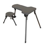 Caldwell Stable Table Lite Ambidextrous Fully Collapsible Rotating All-Weather Shooting Rest for Outdoor Range and Convenient Transport and Storage, Metal, Grey, One Size