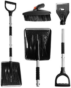 VViViD 3-in-1 Snow Shovel, Ice Scraper and Ice Brush Kit, Car, Steps, Path, Roof