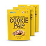 COOKIEPAL Peanut Butter Biscuits, Human Grade Dog Treats, 300g (Pack of 3) Non GMO, Organic