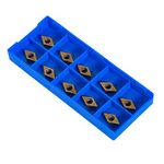 10pcs Diamond Shape CNC Carbide Insert Cutter Indexable Lathe Milling Inserts Turning Tools with Box DCMT070204-HM YBC251 for Semisteel