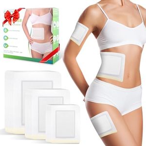 30 Packs Disposable Castor Oil Pack Wrap, Self-Adhesive Castor Oil Pack for Waist, Back, Neck, Breast, Knee and Feet, All in One Pack