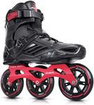 Inline Skates, 3 Wheel Roller Skates Blades for Men Women, High Performance Fitness Inline Speed Racing Skates for Adult and Unisex (Black & Red) Men5.5-6/Women6.5-7/25cm