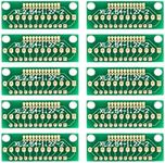 JESSINIE 10Pcs Adapter Board for Wireless Module Transfer 1.27MM 2.0MM 2.54MM Spacing 12 Pins 3 Rows 36 Holes