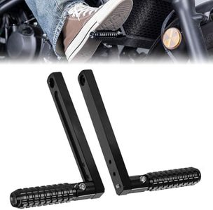 KEMIMOTO Universal Motorcycle 7/8-1.25" Highway Pegs Adjustable Footpeg Kit Compatible with 22-32 mm diameter frame bars & crash bars