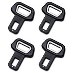 NON-SQUARE Seat Belt Clip, 4 Pack Upgraded Seatbelt Clips Alarm Stoppers, Universal Car Seats Belt Buckles Tongue for Most Cars.