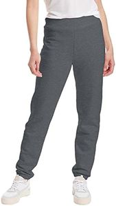 Hanes Women's Mid Rise Cinch Bottom Fleece Sweatpant, Slate Heather, X-Large