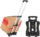 Xcellent Global Folding Luggage Cart, Compact Lightweight and Durable Aluminum Alloy Travel Trolley 40kg/88lbs Load Capacity for Luggage, Personal, Travel, Moving and Office Use