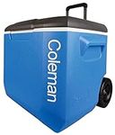 Coleman 60 QT, Insulated Chest with Wheels 56 L, Cool for 4 Days, Unisex Adult, Blue, 57 x 44 x 45 cm