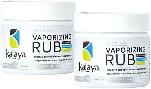 KaLaya Breathe Easy Vaporizing Rub (Pack of 2)- Nasal Decongestant, Cough Suppressant, Relief from Cold, Aches, & Pains and Chest Rub