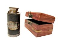 A.A.Nauticals - 6 Inch Royal Navy Telescope with Wooden Box - Antique Brass Spyglass Handcrafted Gift Item (Brass-Royal Navy)