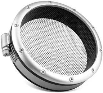 4″ Turbo Inlet Guard Fit for 4" Turbo Inlet Fit for Universal Applications, Steel Mesh Screen with Stainless Clamp for Tight Engine Bay