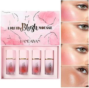 Colorete en crema líquido con aplicador de esponja Colorete mate aterciopelado para un resplandor natural, colorete en crema hidratante para mejillas Rouge Cream Tint Peach Blush (B)