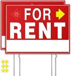 For Rent Sign with Stand, 17" x 13"