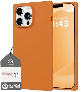 Cocomii Rectangle Case Compatible with iPhone 11 Pro - Leather, Luxury, Slim, Matte, Solid Color, Microfiber Lining, Fingerprint Resistant, Anti-Scratch, Shockproof - Golden Brown