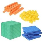 Math Counters 1 Set Base Ten Blocks for Math Early Place Value Blocks Math Learning Toy for Kids Kindergarten Childhood Math Skills