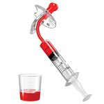 Baby Medicine Syringe Pacifier for Oral Feeding, Liquid Baby Medicine Dispenser Newborn & Infant Medicine Syringe, Baby Essentials Medicine Pacifier (1 Pk)