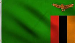 DMSE Zambia The Republic Of Zambia Zambian Flag 2X3 Ft Foot 100% Polyester 100D Flag UV Resistant (2' X 3' Foot)