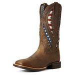 ARIAT Men's Quickdraw Venttek Western Boot, Distressed Brown, 10.5 UK