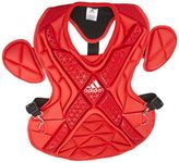 adidas Performance PRO Series Baseball Chest Protector, Power Red/Silver, 17"