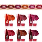 EnMart 6 Pcs Plumping Lip Gloss, Lip Tint, Lip Glaze, Long Lasting Waterproof Lipstick, Lip Satin, Lip Oil Moisturizing, Red Pink Brown Neutral Lip Lacquer for Teen Girls, Mum Makeup