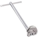 Swpeet 1Pc 10" Large Basin Wrench Extendable Faucet Installation Tool Includes Adjustable Tap Nut Spanner Telescopic Basin Spanner for Fixing Back and Union Nuts Under Sink 3/8-Inch to 1-1/4-Inch