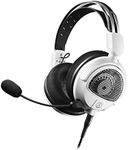 Audio-Technica ATH-GDL3WH Open-Back Gaming Headset, White, Adjustable